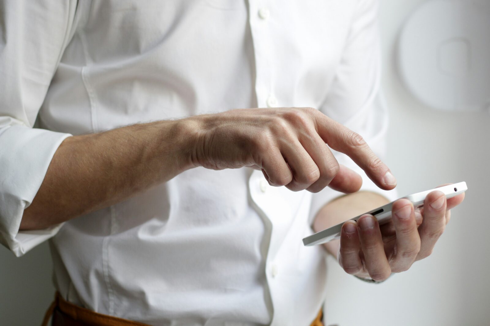 man using a cell phone